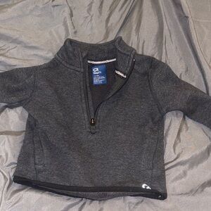 GAP Kids Dark Gray Half-Zip Pullover Hoodie